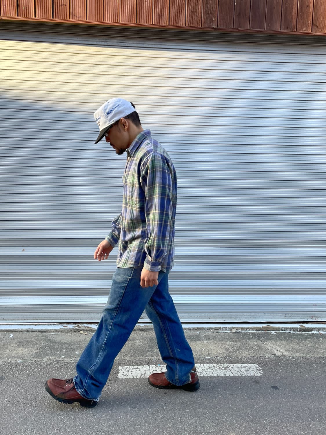 90-00s Stussy Flannel Faded Check Shirt 상품이미지4