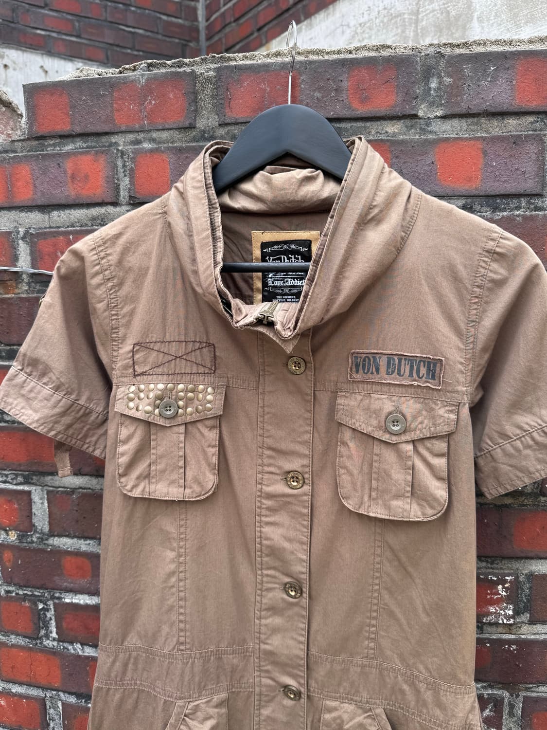 본더치 유틸리티 패치 반팔셔츠 상품이미지2