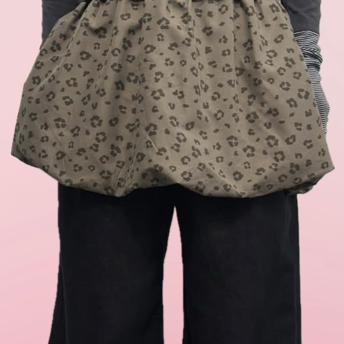 GU leopard puff skirt 상품이미지1