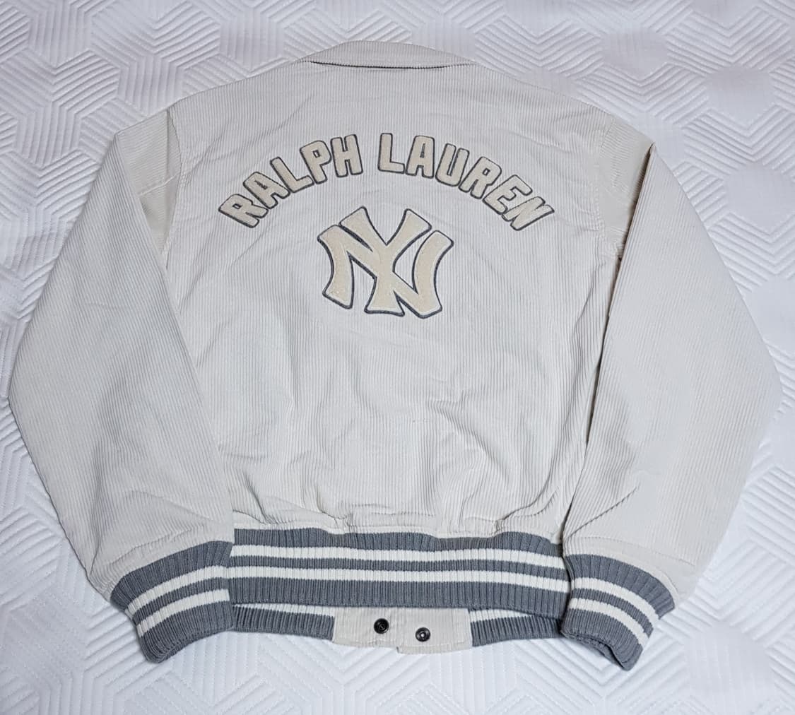 [S] 폴로 x MLB 뉴욕 양키스 바시티 코듀로이 자켓 팝니다. 상품이미지3