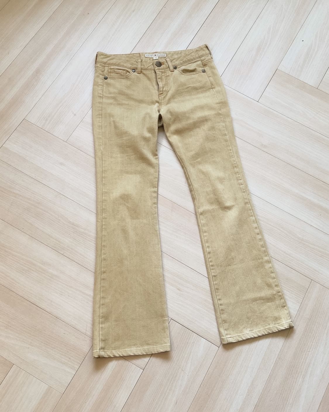 [TOMMY HILFIGER] beige cotton pants 상품이미지1