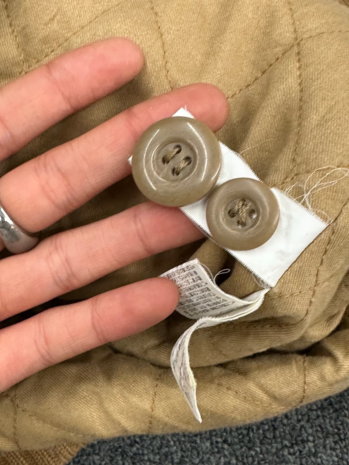 M)Japanese vintage 여성 코듀로이 베이지 봄버 자켓 상품이미지5