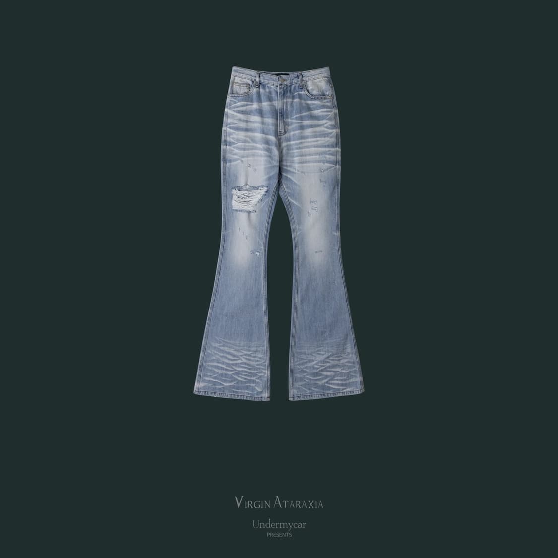 [2] 언더마이카 플레어진 연청 상품이미지1