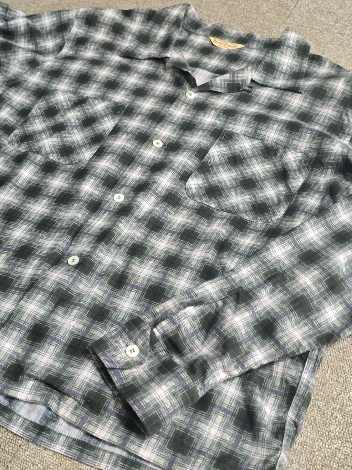 타임원클로딩 부처프로덕츠 플란넬체크셔츠 드레스셔츠 16H 엣라코 엣라스트 상품이미지3