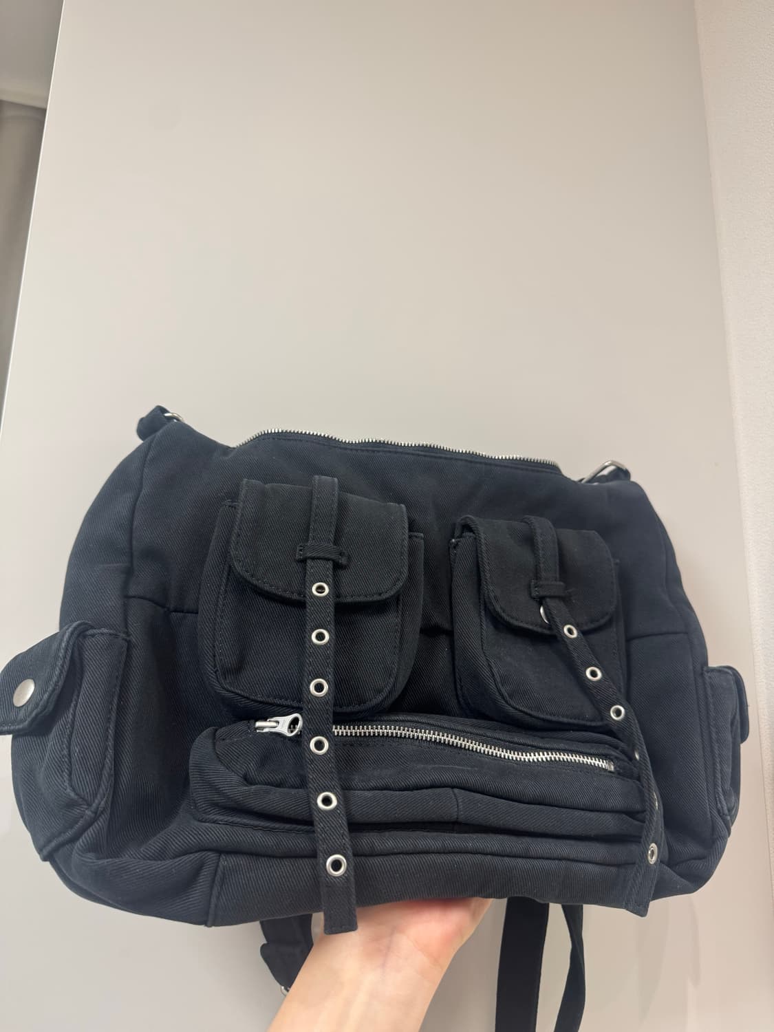 더콜디스트모먼트 빈티지 포켓 크로스백 블랙 상품이미지3