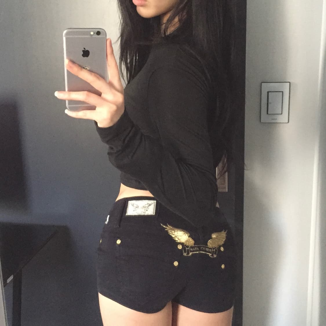 Robins jeans 대장급 갸루 금장 핫팬츠 상품이미지1