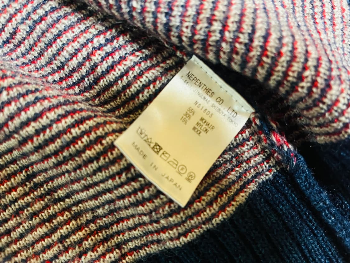 니들스(needles) 빠삐용 모헤어 그레이블루 가디건 드립니다  상품이미지5