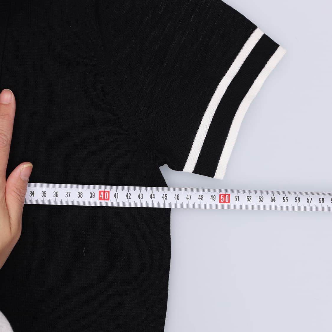 실측확인 빈티지 여성 패치 반팔니트 0417H1 상품이미지3