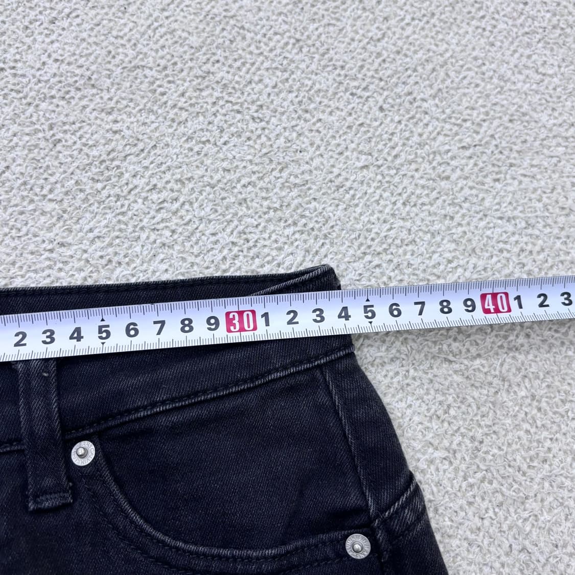 W25 캘빈클라인 여성 블랙 데님 팬츠 0617E2 상품이미지6
