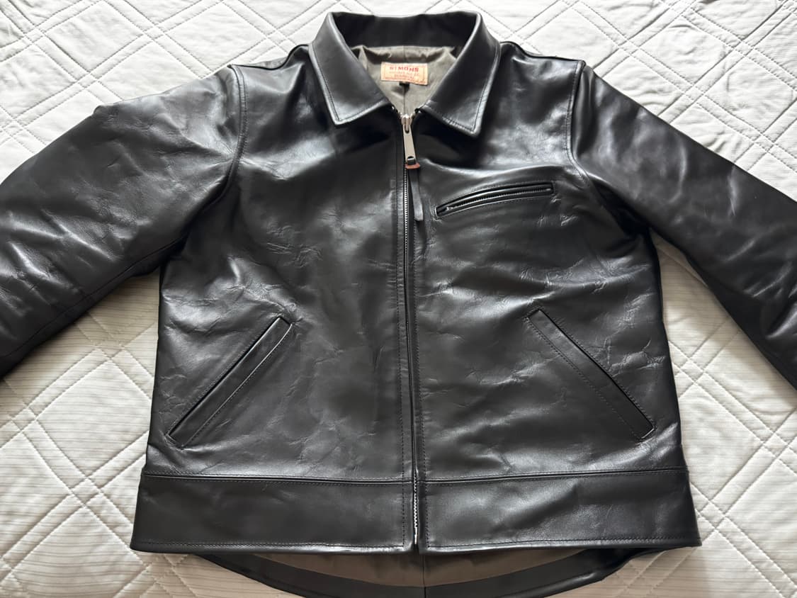 REAL SIMONS 블랙 말가죽 자켓 XL 상품이미지2