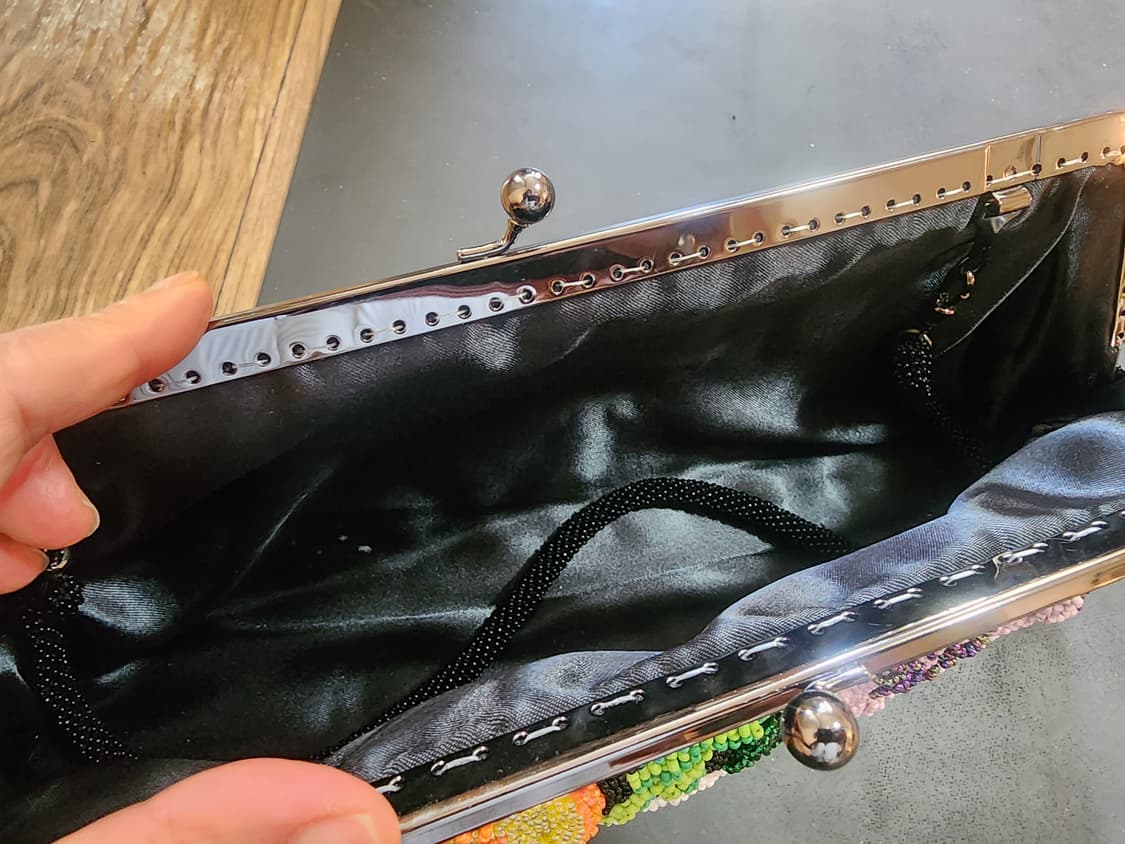 핸드메이드 비즈 플라워 클러치 앤 숄더 상품이미지9