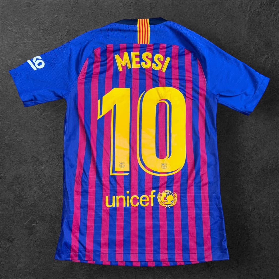 18-19 나이키 바르셀로나 어센틱 홈 유니폼 #10 메시 상품이미지2