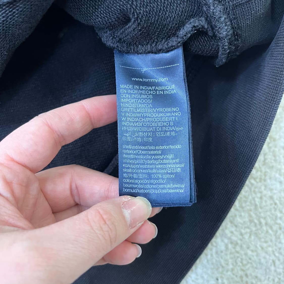 M 타미힐피거 빅로고 긴팔 맨투맨 0316M 상품이미지3