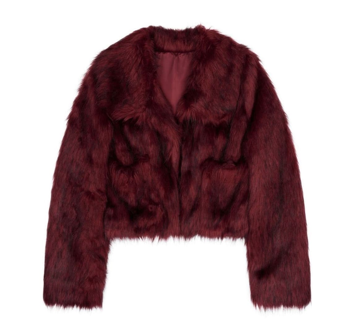 배디 플렉트 애쉬 퍼 자켓 버건디 상품이미지1