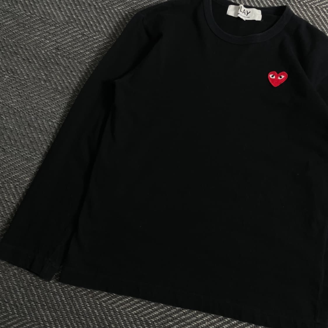 꼼데가르송 하트와펜 롱슬리브 티셔츠 블랙o 3870 상품이미지3