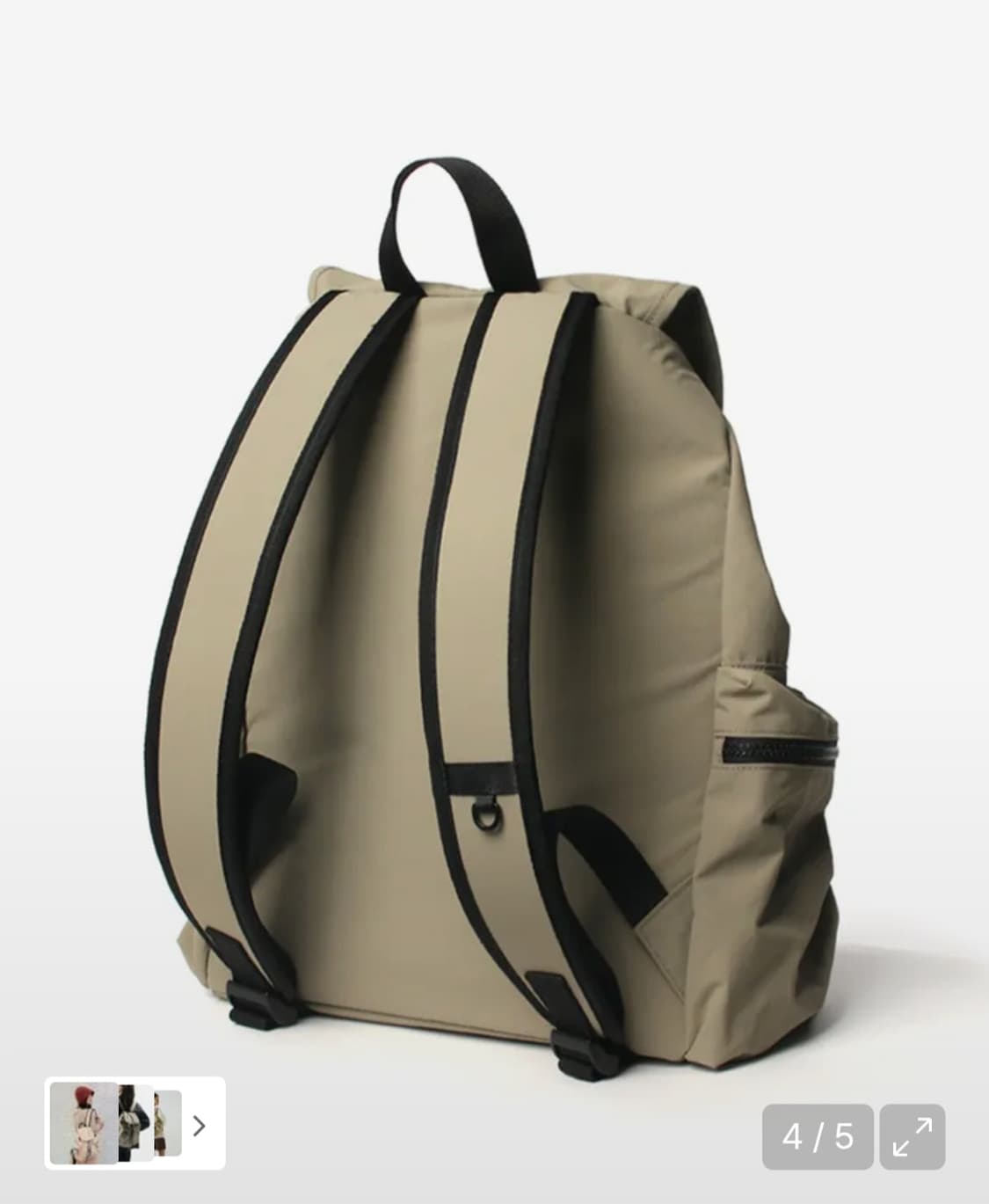 마스마룰즈 스트링 플랩백팩 코코아 상품이미지4