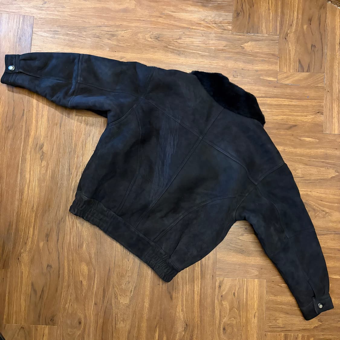 FRONTLINE LAMB LEATHER SHEARLING JACKET 상품이미지8