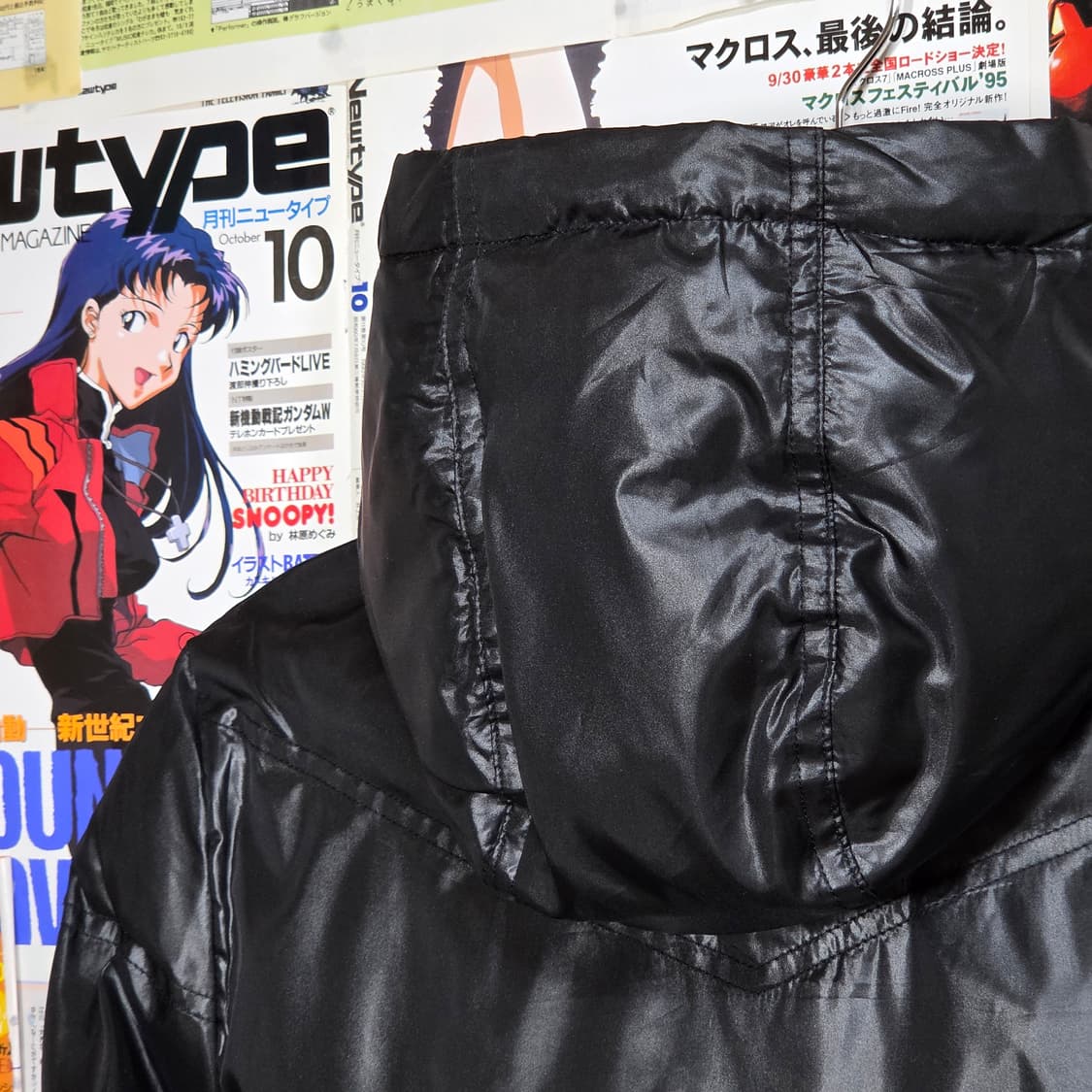 JPN 컨버스 유광 블랙 후드 패딩 점퍼 상품이미지6