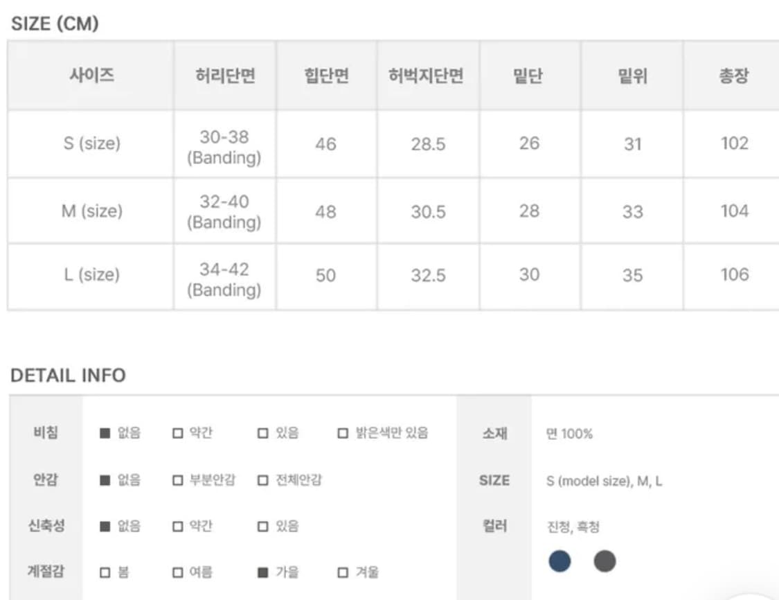 애니원모어 카고 데님 와이드 팬츠 청바지 흑청 에이블리 지그재그 상품이미지3