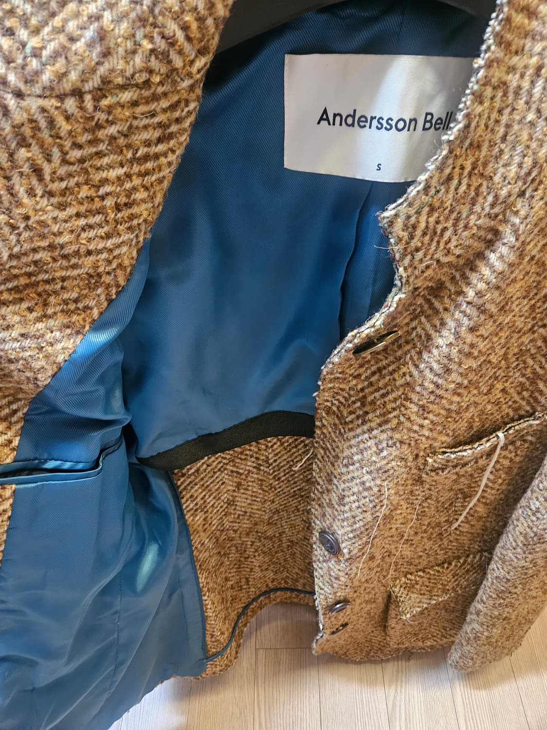 앤더슨벨 헤링본 여성 자켓 상품이미지4