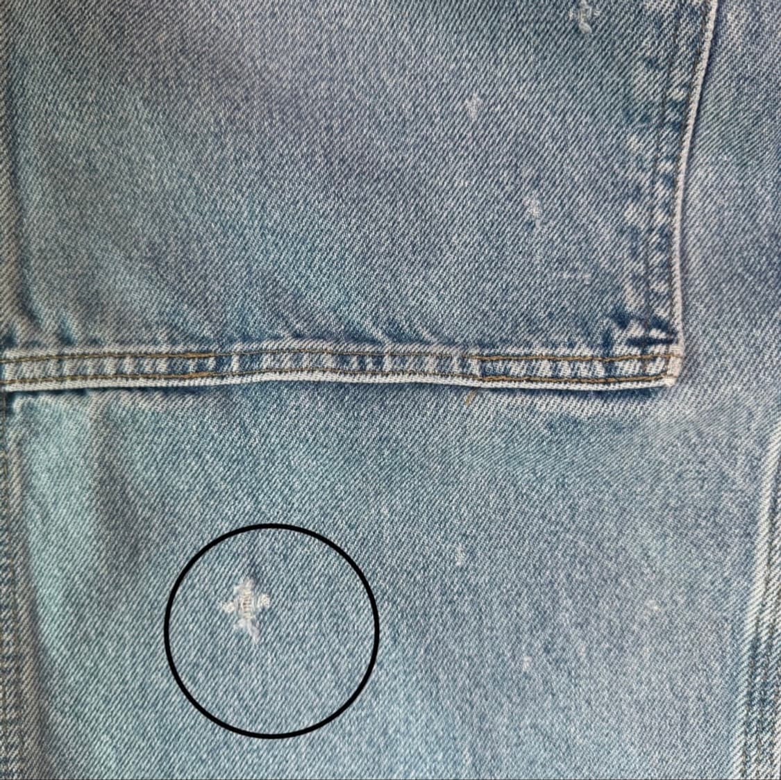 칼하트 데님 더블니 워크팬츠 상품이미지5