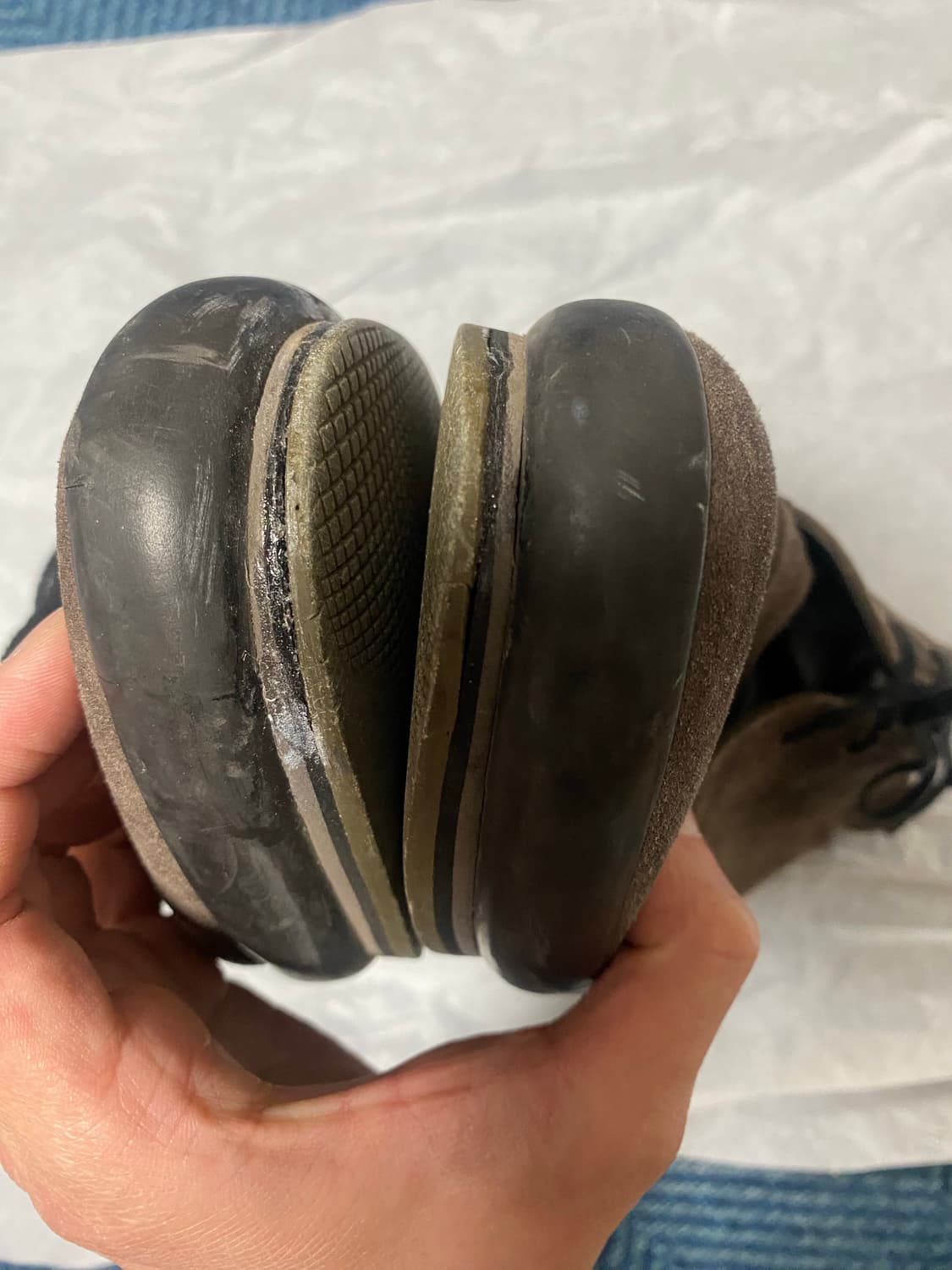 프라다 브라운 스웨이드 레더 데저트 부츠 us10 상품이미지8