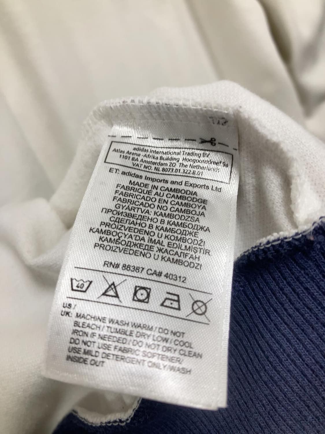 아디다스 베켄바우어 화이트 네이비 져지 흰남 자켓 트랙탑 집업 상품이미지6