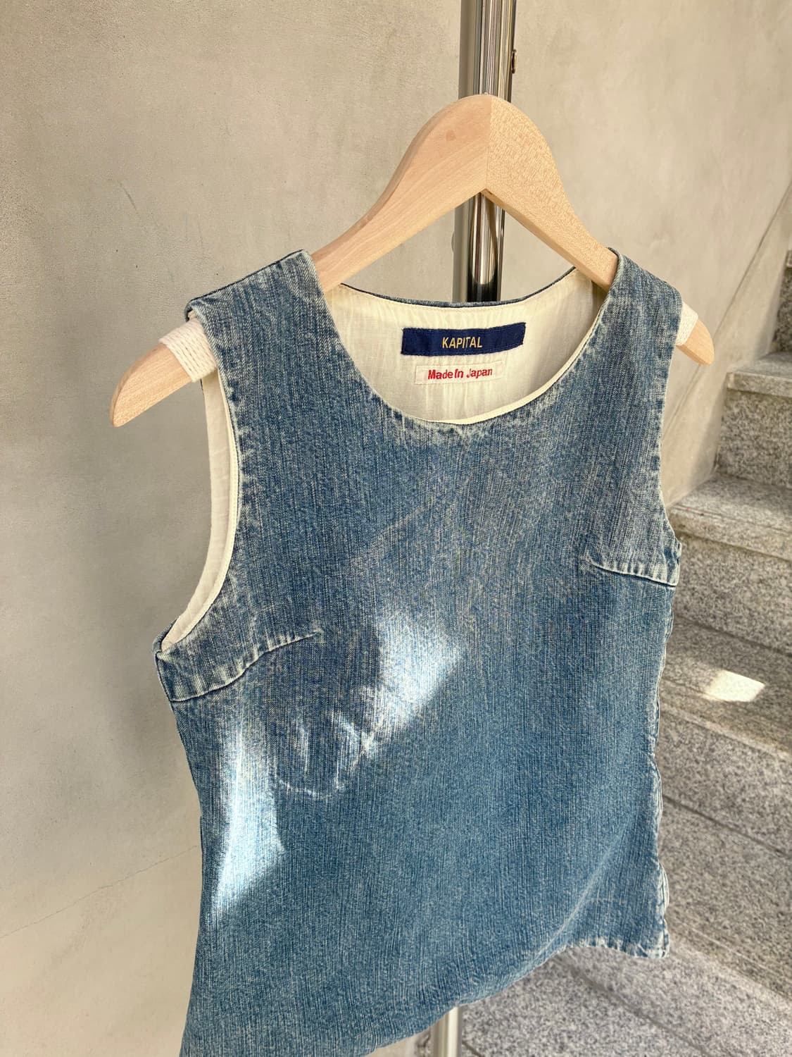 캐피탈 데님 슬리브리스 상품이미지3