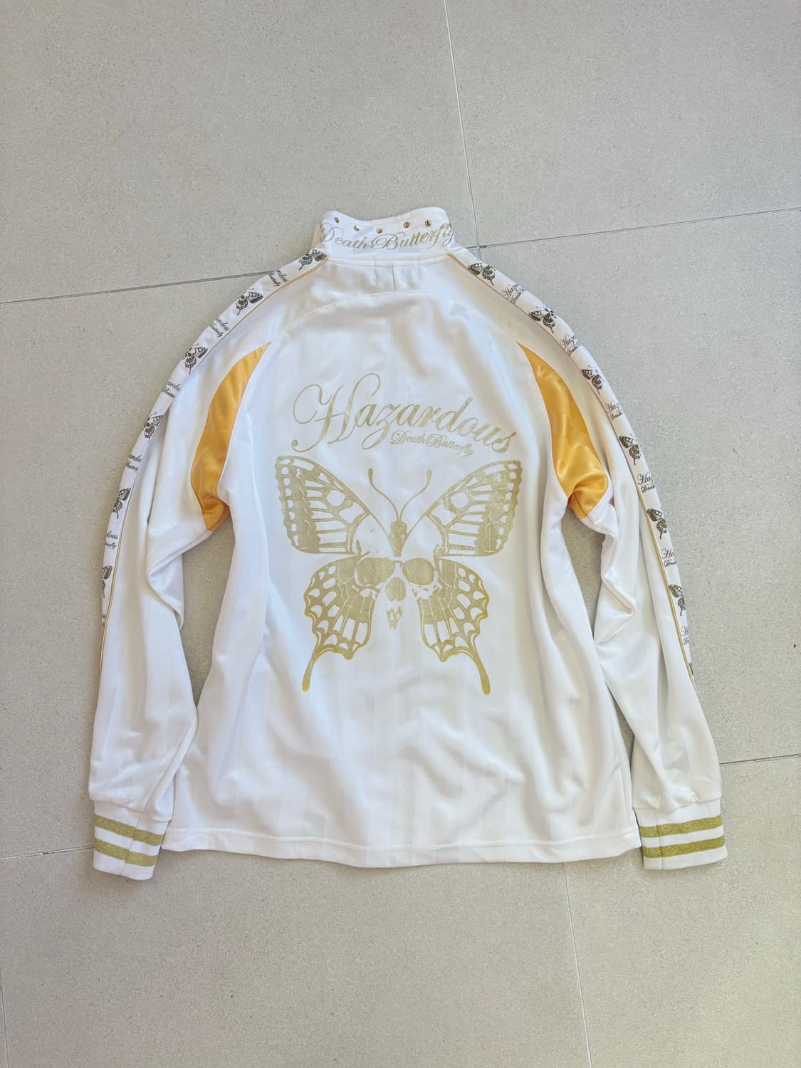 해골 화이트 져지 자켓 상품이미지1