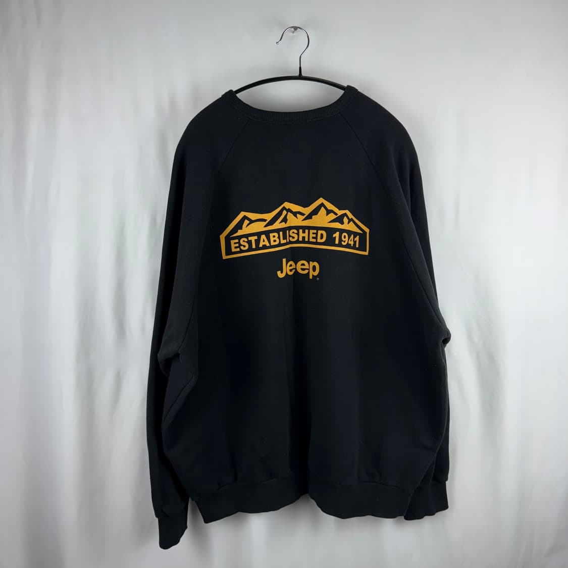 XL) 지프 백로고 맨투맨 블랙 상품이미지6