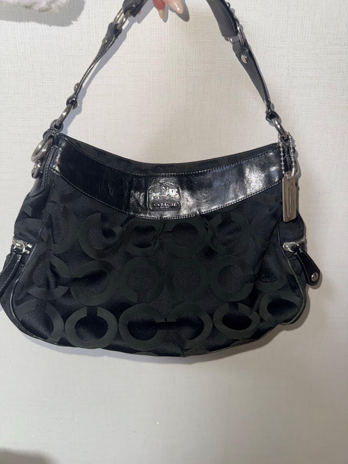 코치숄더백 블랙 상품이미지5
