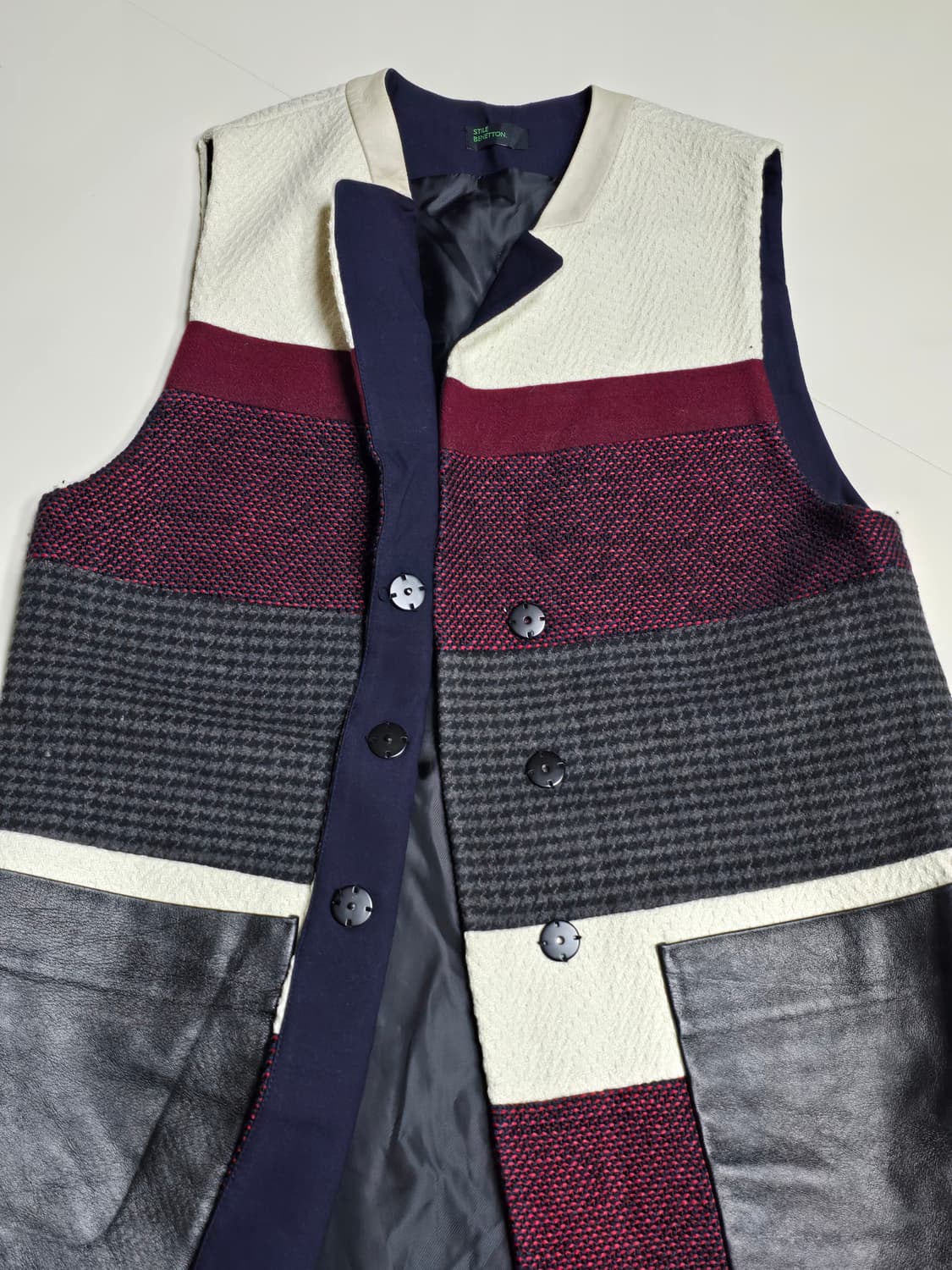 베네통 배색 롱 베스트 (55사이즈) 상품이미지2