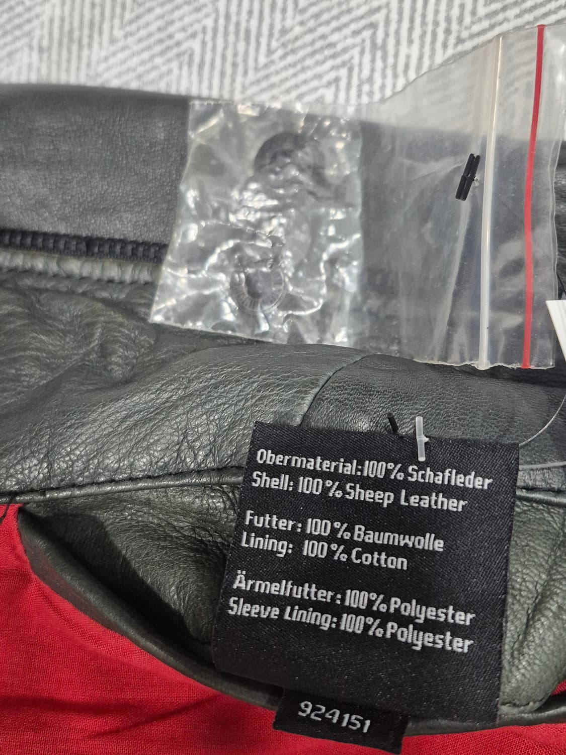 tigha 티하 양가죽 라이더 자켓 청록색 남성 95~슬림100사이즈 상품이미지7