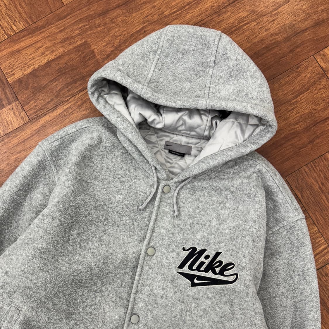 XL 나이키 00s 올드스쿨 빅로고 플리스 누빔 자켓  상품이미지4