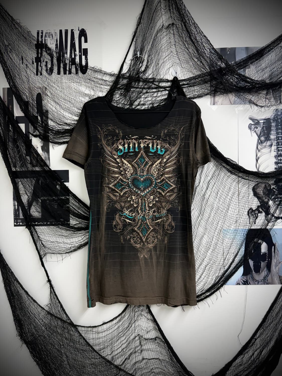 00s graphic beads halfsleeve 상품이미지3