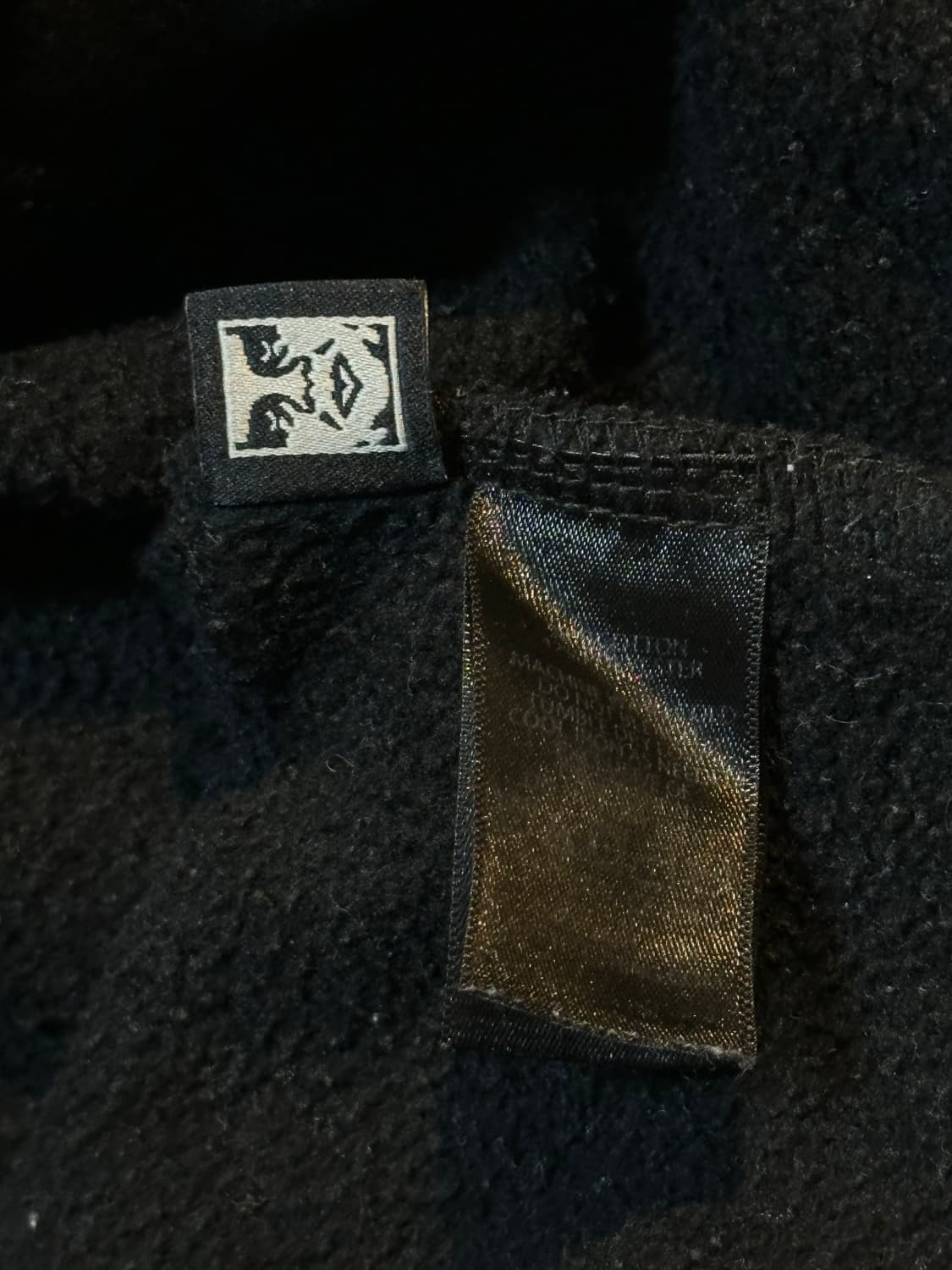 오베이 OBEY 코듀로이 스펠로고 후드티 블랙 상품이미지5