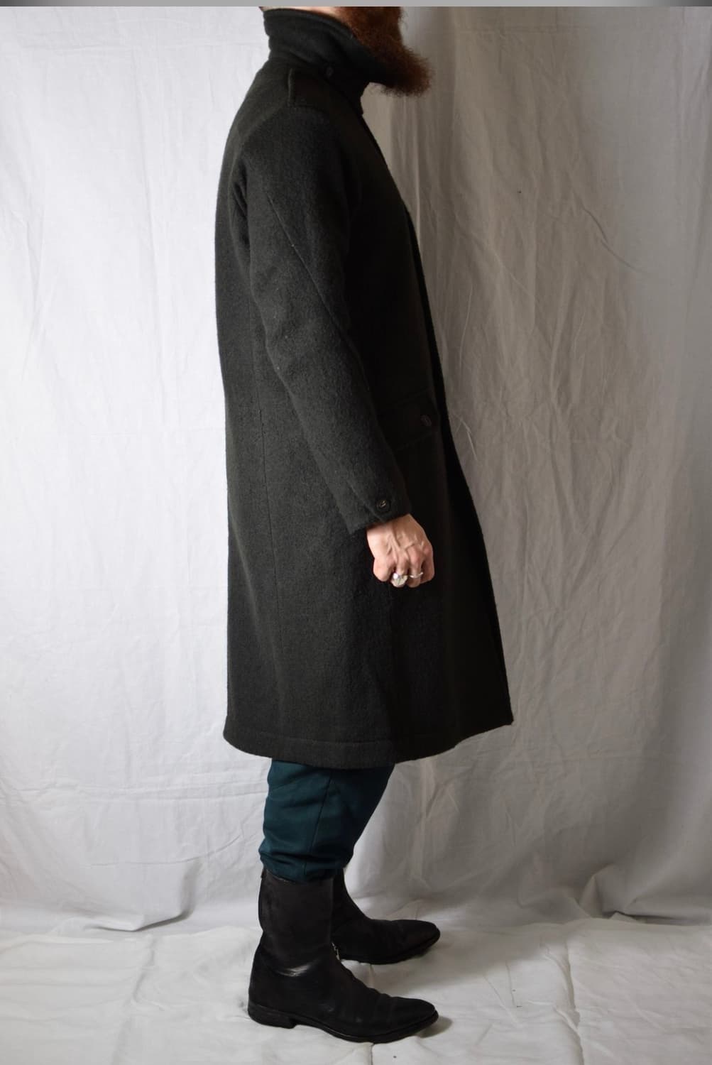 Devoa AW21 wool herringbone coat 상품이미지3