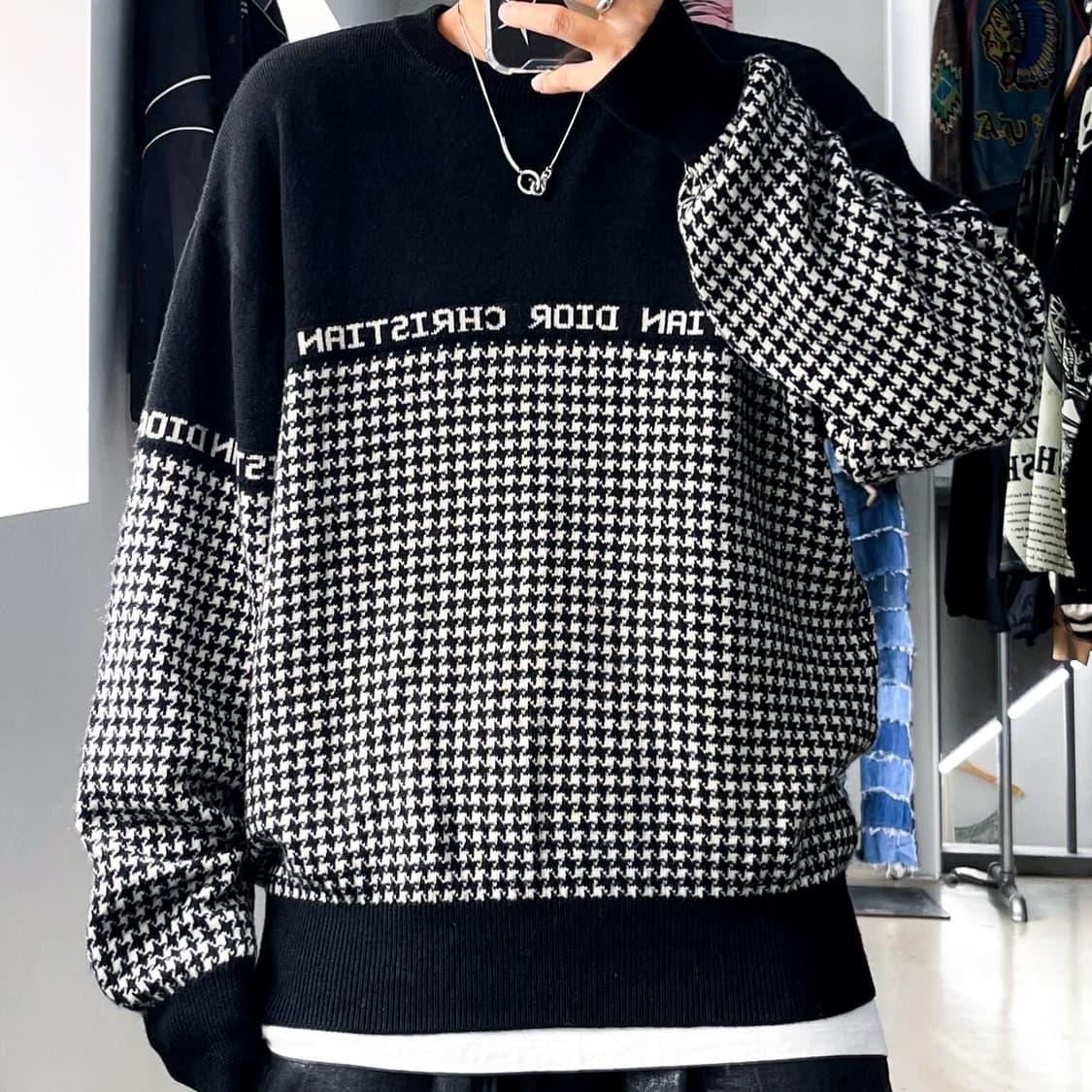 크리스챤 디올 90's 오리지널 스펠아웃 울 니트  상품이미지1