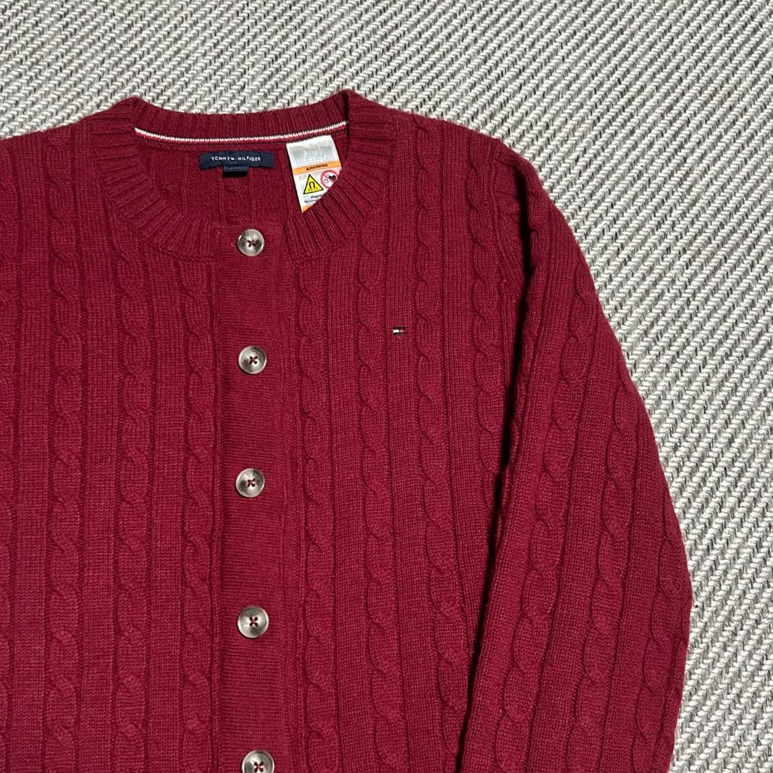 [XS] Tommy 타미힐피거 신형 케이블 니트 가디건 상품이미지2