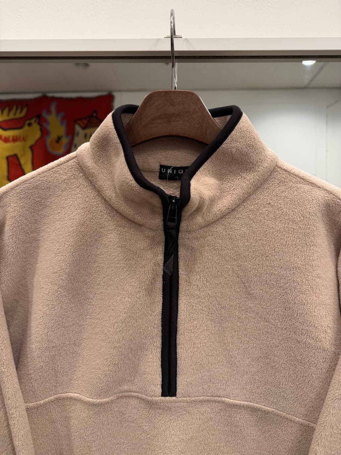 90s Uniqlo 올드 유니클로 플리스 신칠라 하프 집업 상품이미지3