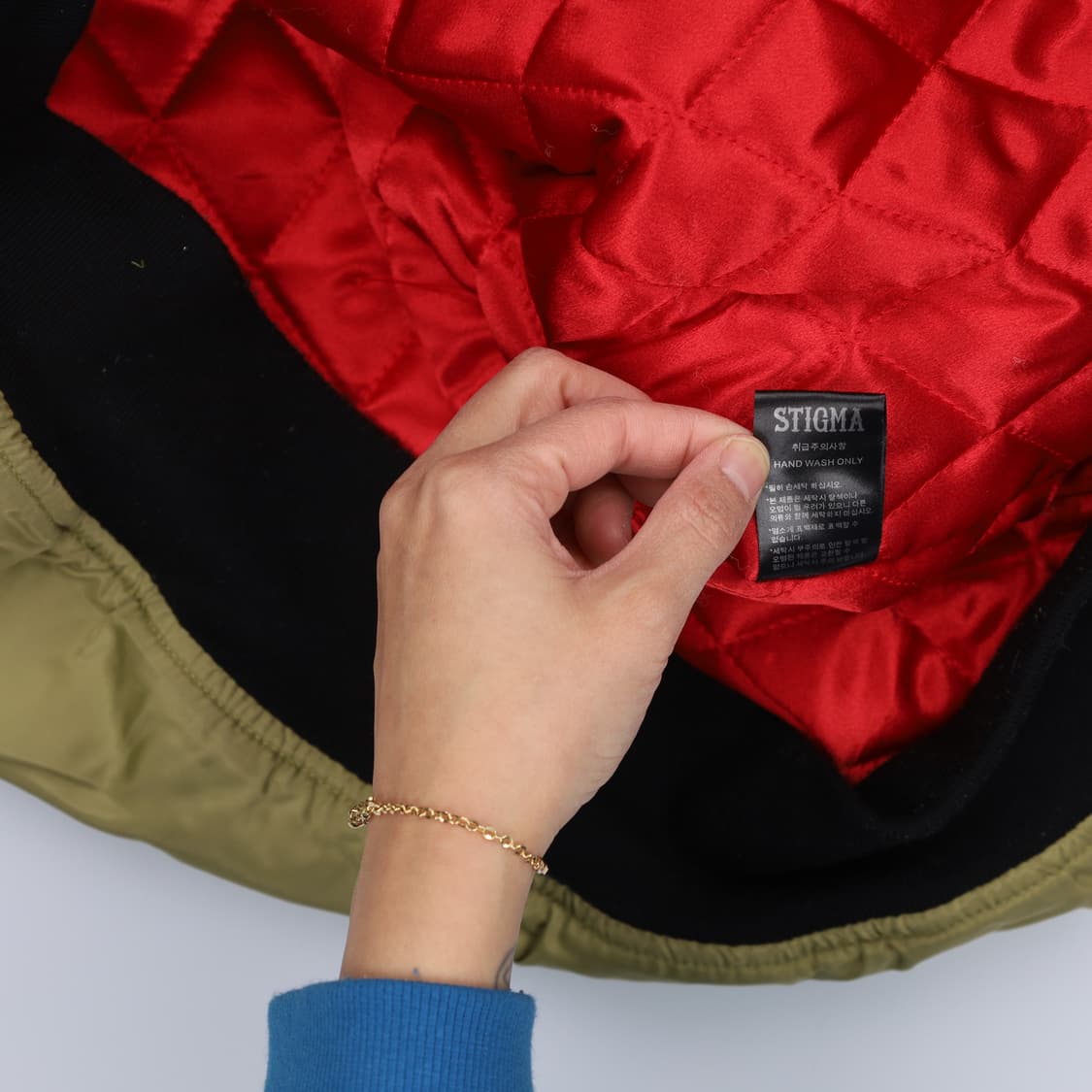 [L] 스티그마 빈티지 바시티자켓 0105H1 상품이미지6