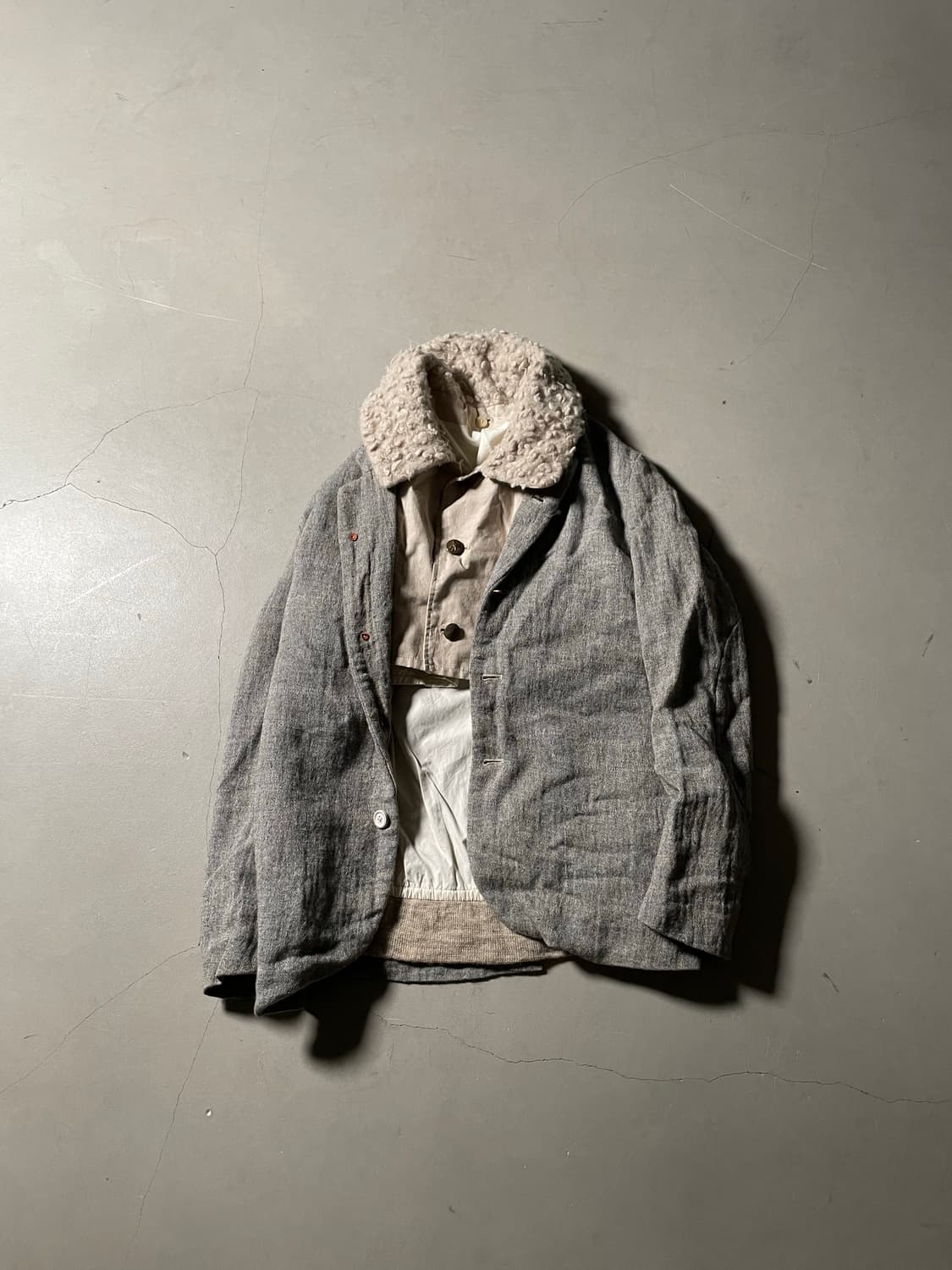  제로에잇서커스 Wool Linen Blend 2-Piece Jacket 상품이미지1