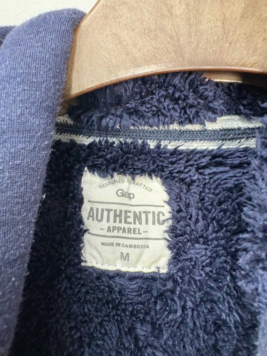 갭 빅로고 쉐르파 이너 후드집업 A2436 상품이미지6