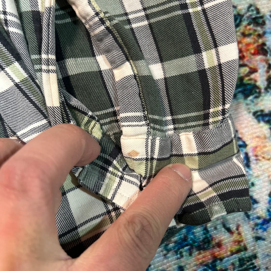 [L] 폴로 스포츠 포니로고 그린 체크셔츠 상품이미지5