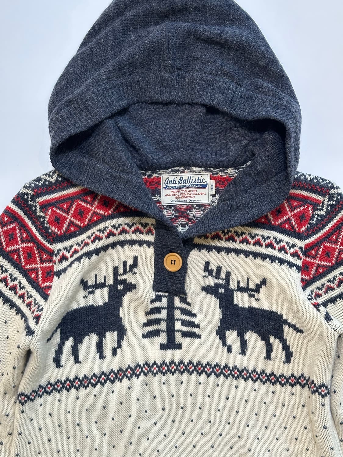 노르딕 디어 후드 니트 상품이미지6