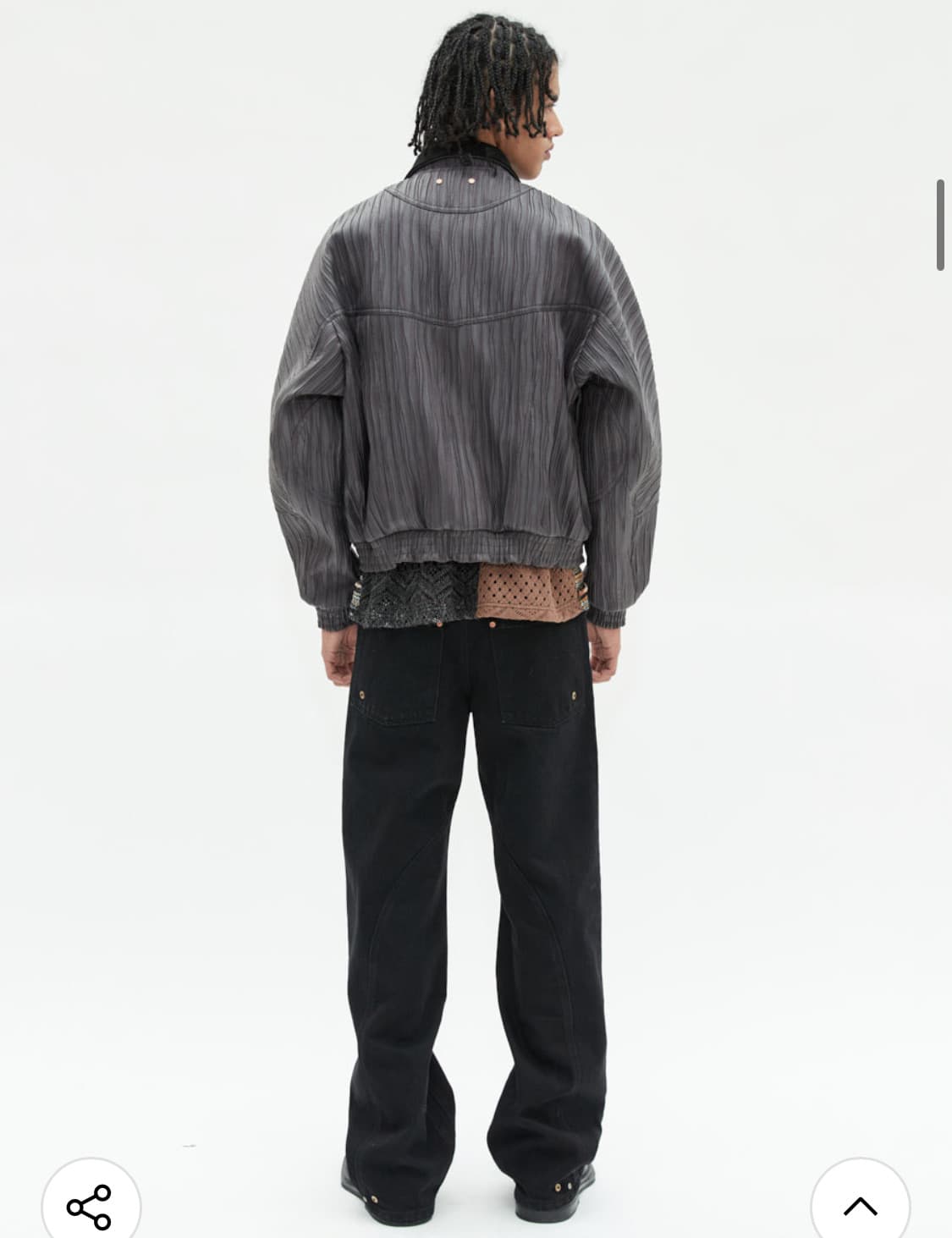 앤더슨벨 오르테가 봄버 재킷 awa386m(CHARCOAL) 상품이미지4