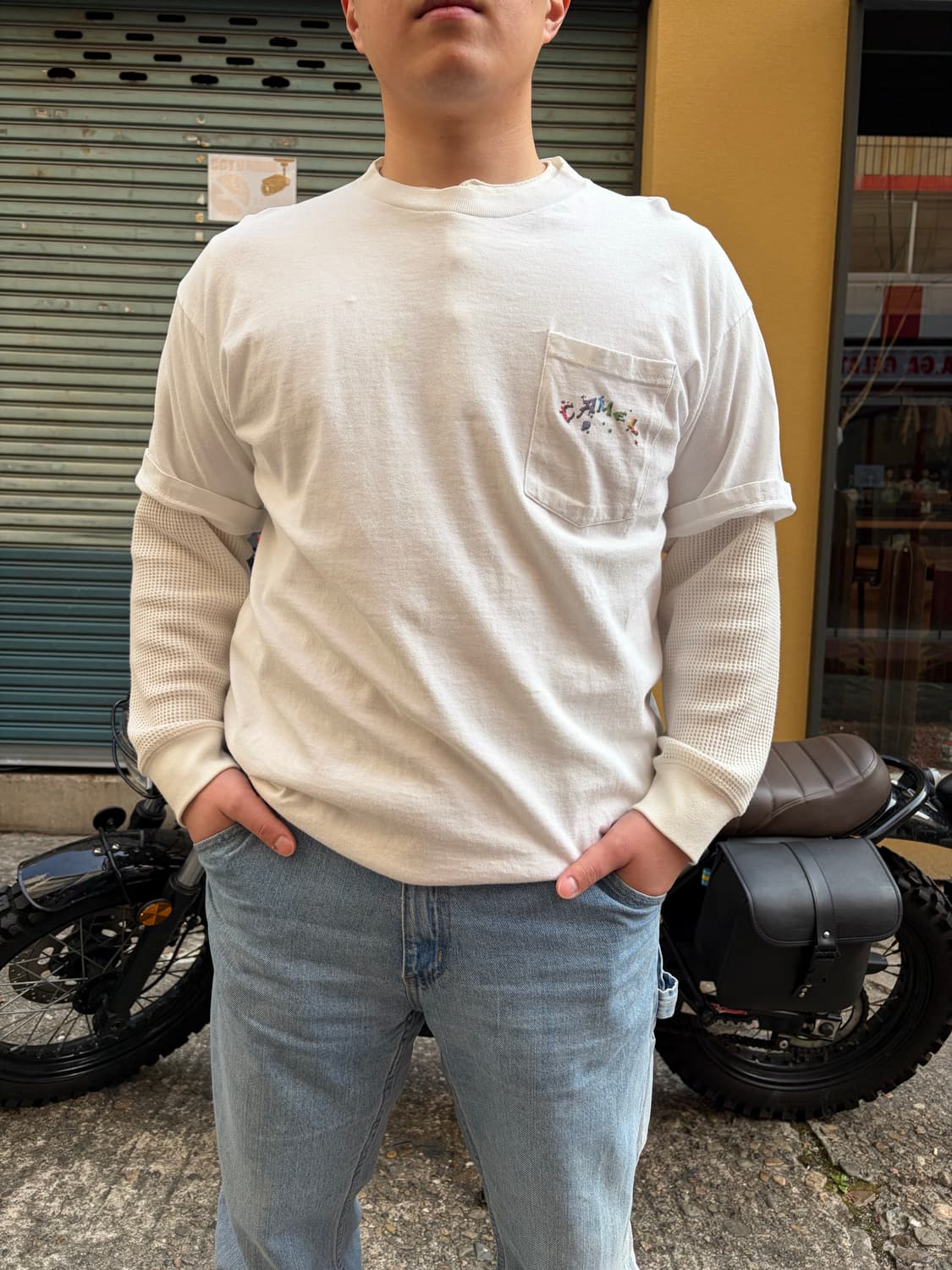 90‘s Camel Cigarettes Rainbow logo T 상품이미지6