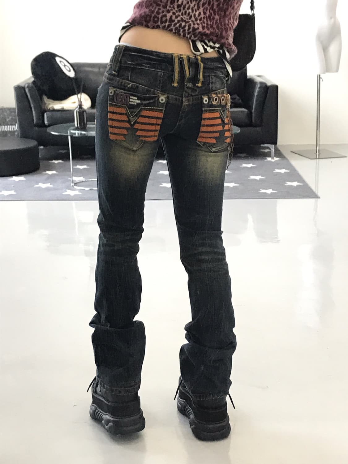 Red Pepper Detail Denim Jeans 상품이미지2
