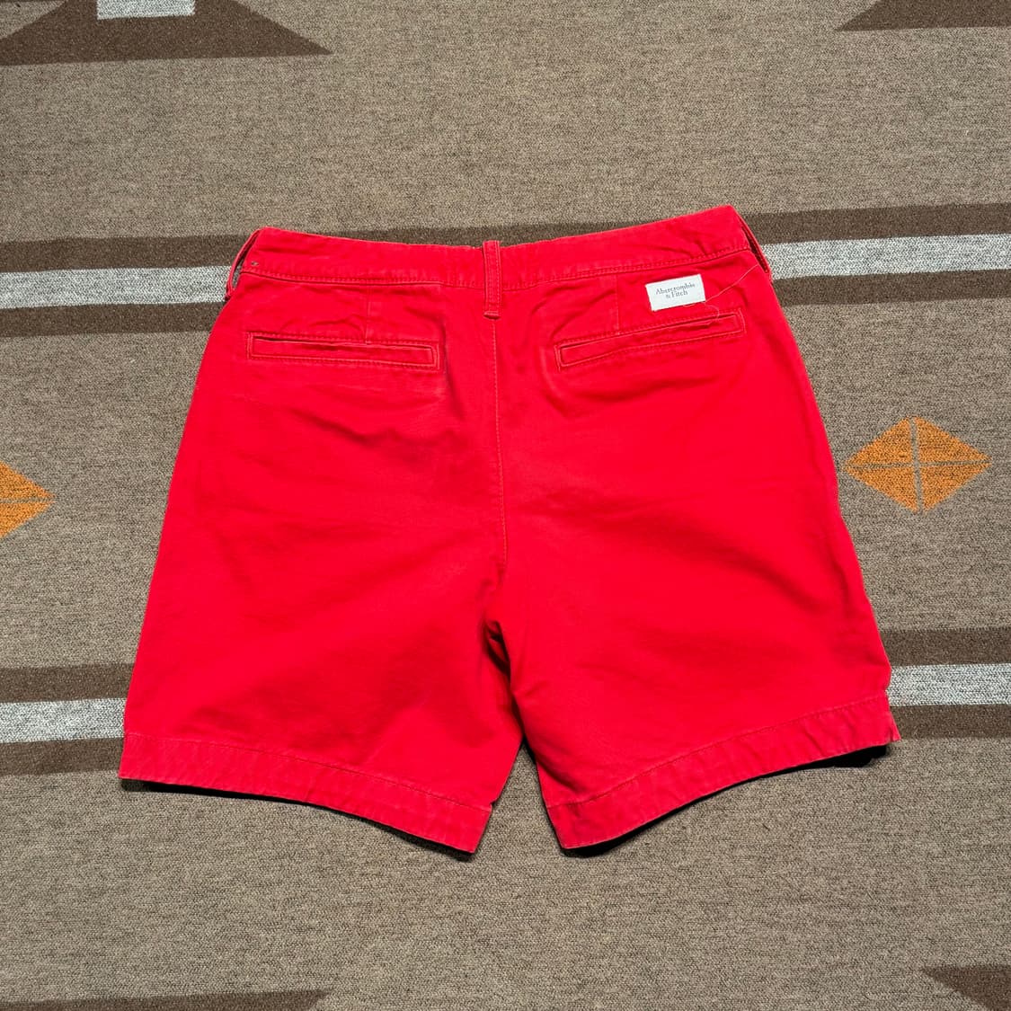 아베크롬비 헤비 코튼 치노 쇼츠 반바지 32 레드 상품이미지5