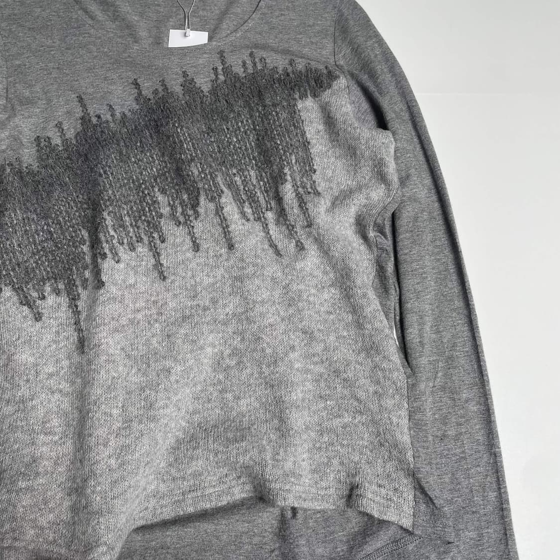 Pour deux 지그재그 스티치 롱 슬리브 니트 상품이미지3